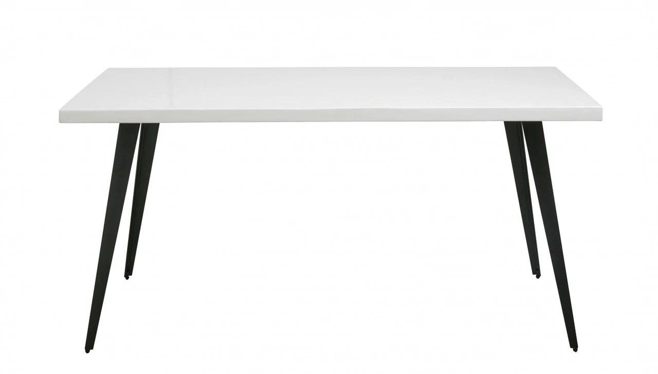 Nordal Blanca Eettafel Small - Glanzend Wit 1 Nordal Blanca Eettafel Small - Glanzend Wit