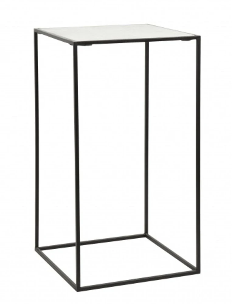 Nordal Cube Bijzettafel - Wit Marmer L 2 Nordal Cube Bijzettafel - Wit Marmer L - Afbeelding 2