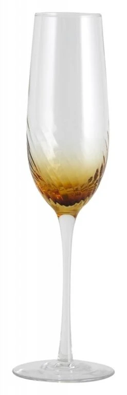 Nordal Garo Champagne Glazen Amber - Set Van 8 Stuks