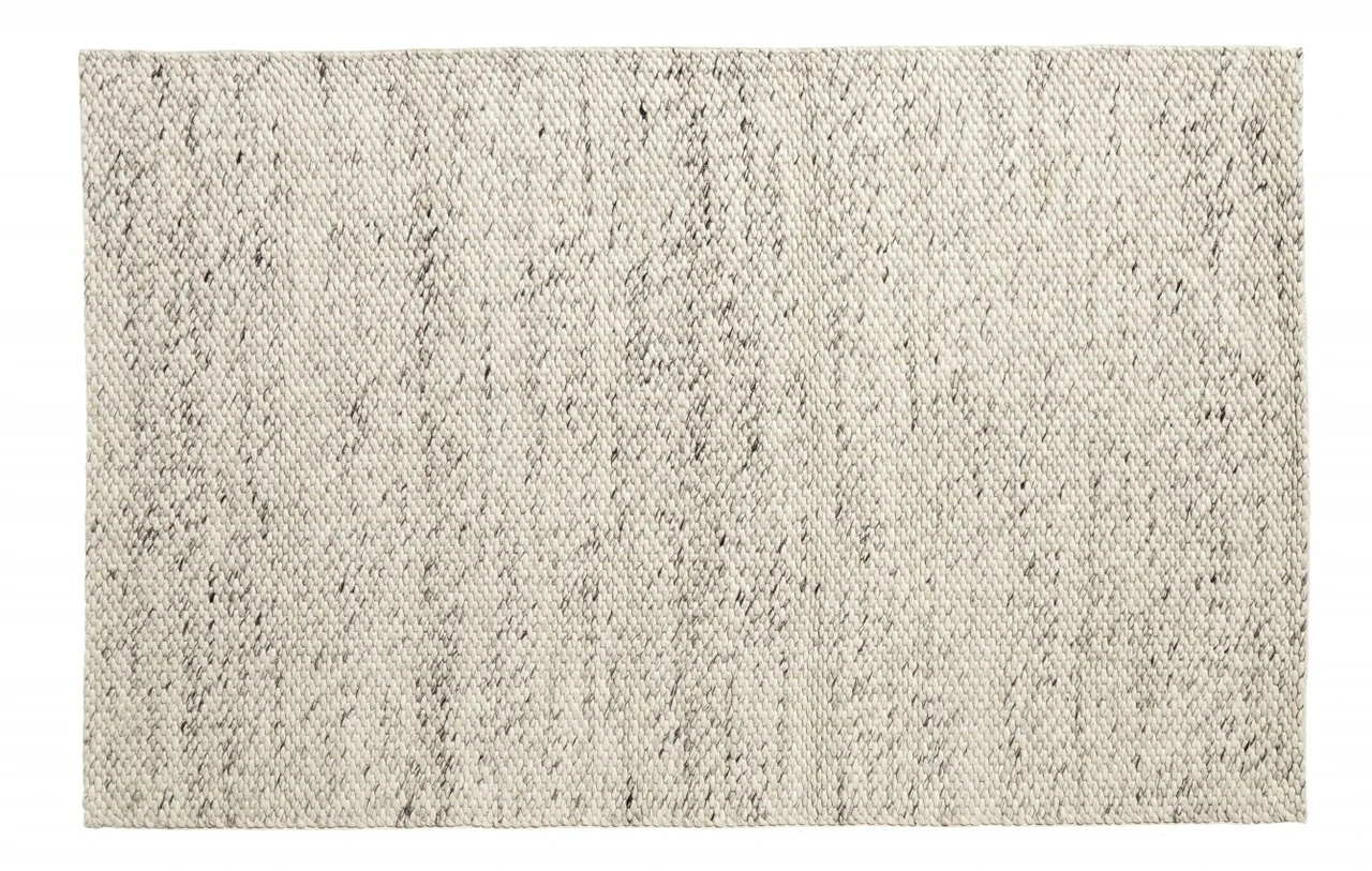 Nordal Lara Vloerkleed Wol - Ivory/grijs 160x240cm 1 Nordal Lara Vloerkleed Wol - Ivory/grijs 160x240cm