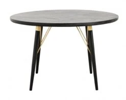 Nordal Ronde Eettafel - Zwart Hout