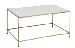 Nordal Timeless Salontafel - Wit Marmer/messing