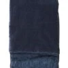 Nordal Velvet Plaid Met Franjes - Donkerblauw