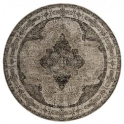 Nordal Venus Rond Vloerkleed Grijs - Diameter 140cm