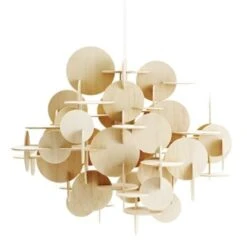 Normann Copenhagen Bau Large Hanglamp Nature Hout