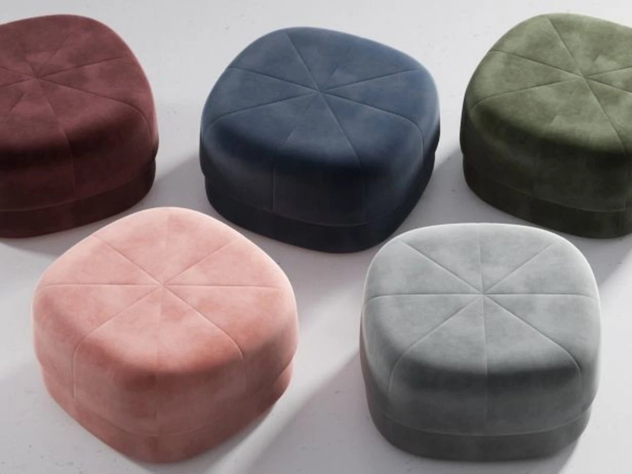 Normann Copenhagen Circus Pouf Small Blauw 46x46x40cm 2 Normann Copenhagen Circus Pouf Small Blauw 46x46x40cm - Afbeelding 2