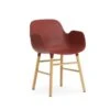 Normann Copenhagen Form Armchair Stoel Eiken Rood