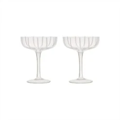 OYOY Mizu Glazen Wit Set Van 4 Stuks - L300548