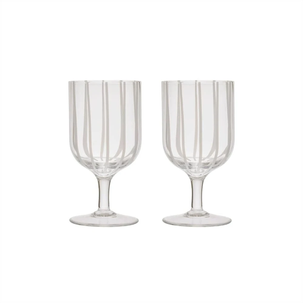 OYOY Mizu Wijnglazen Wit Set Van 4 Stuks - L300546 1 OYOY Mizu Wijnglazen Wit Set Van 4 Stuks - L300546