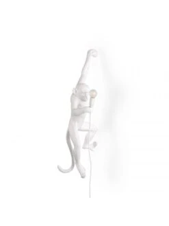 Seletti Monkey Lamp Hanging Left - Wit