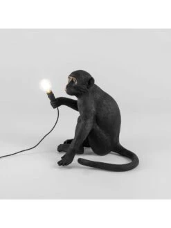 Seletti Monkey Lamp Sitting - Zwart -Bloomingville Verkoopwinkel seletti monkey lamp sitting zwart 2