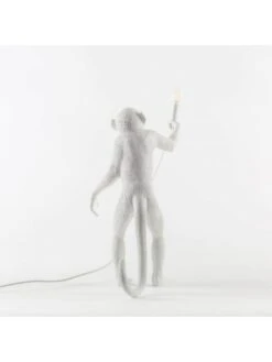 Seletti Monkey Lamp Standing - Wit -Bloomingville Verkoopwinkel seletti monkey lamp standing wit 6